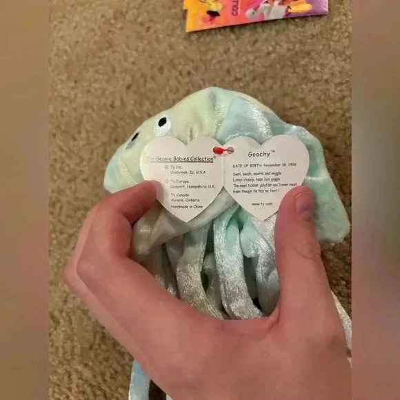 Ty Beanie Baby Goochy 1999 5th Generation Creased Tag - Picture 2 of 4